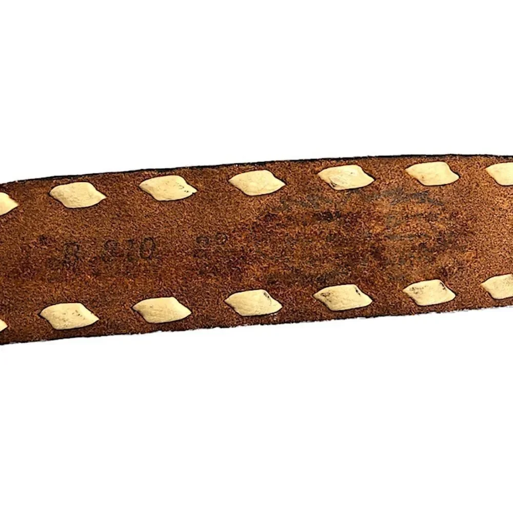 Vintage Boys’ Tooled Leather Belt 22.5
